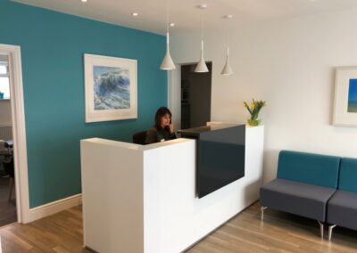 Receptionist area