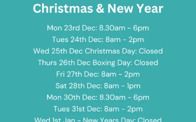 Christmas 2024 Opening hours